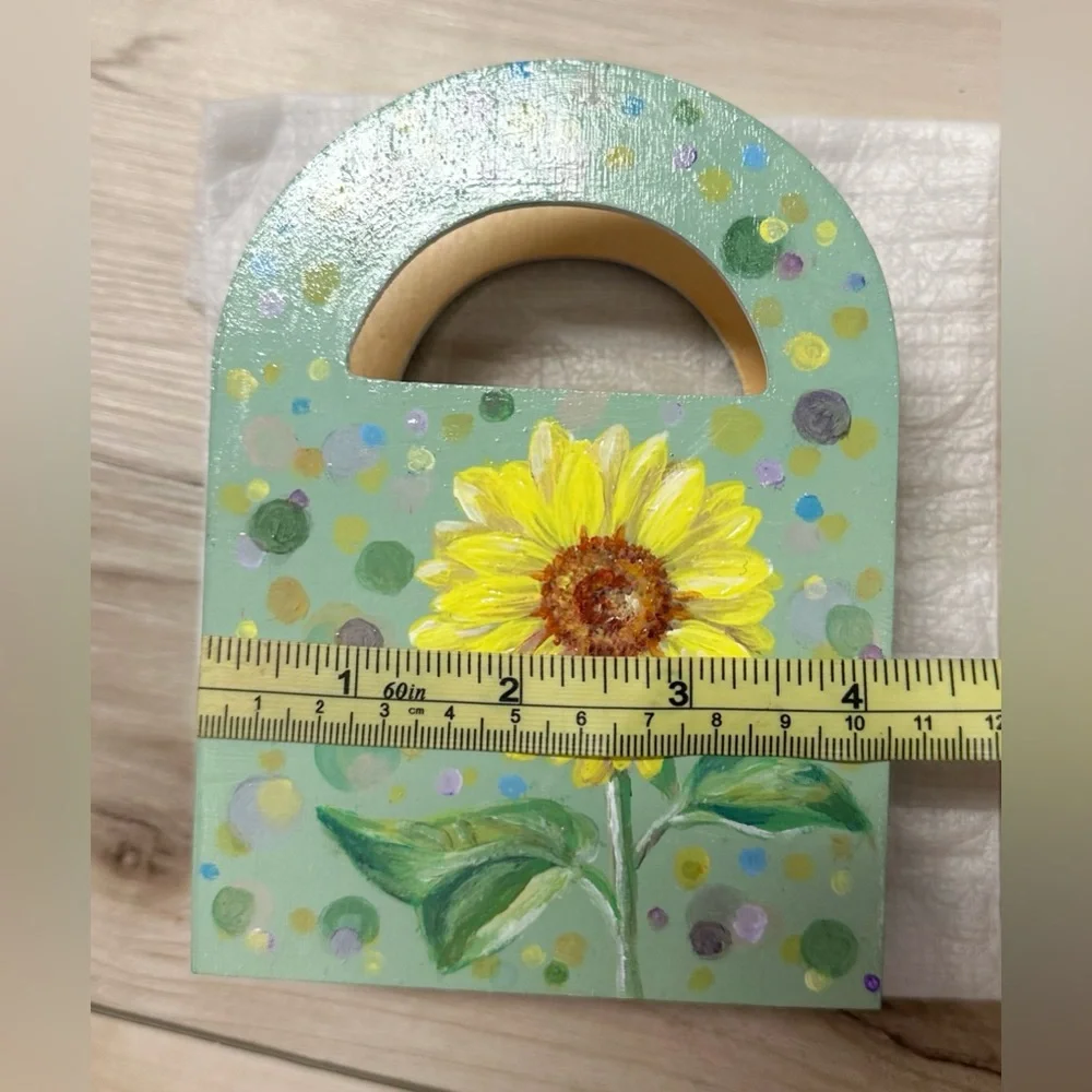 New Painted wooden Handle Box